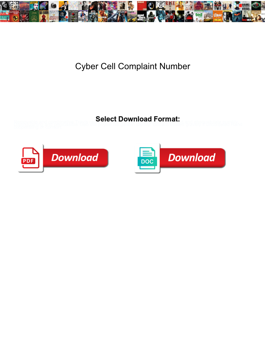 Cyber Cell Complaint Number