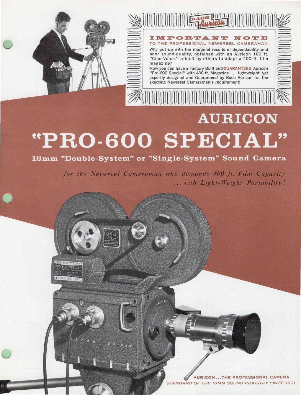 OPTICAL 16Mm Sound-On-Film Recording .•