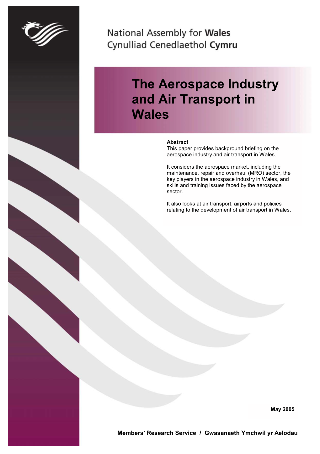 The Aerospace Industry and Air Transport in Wales