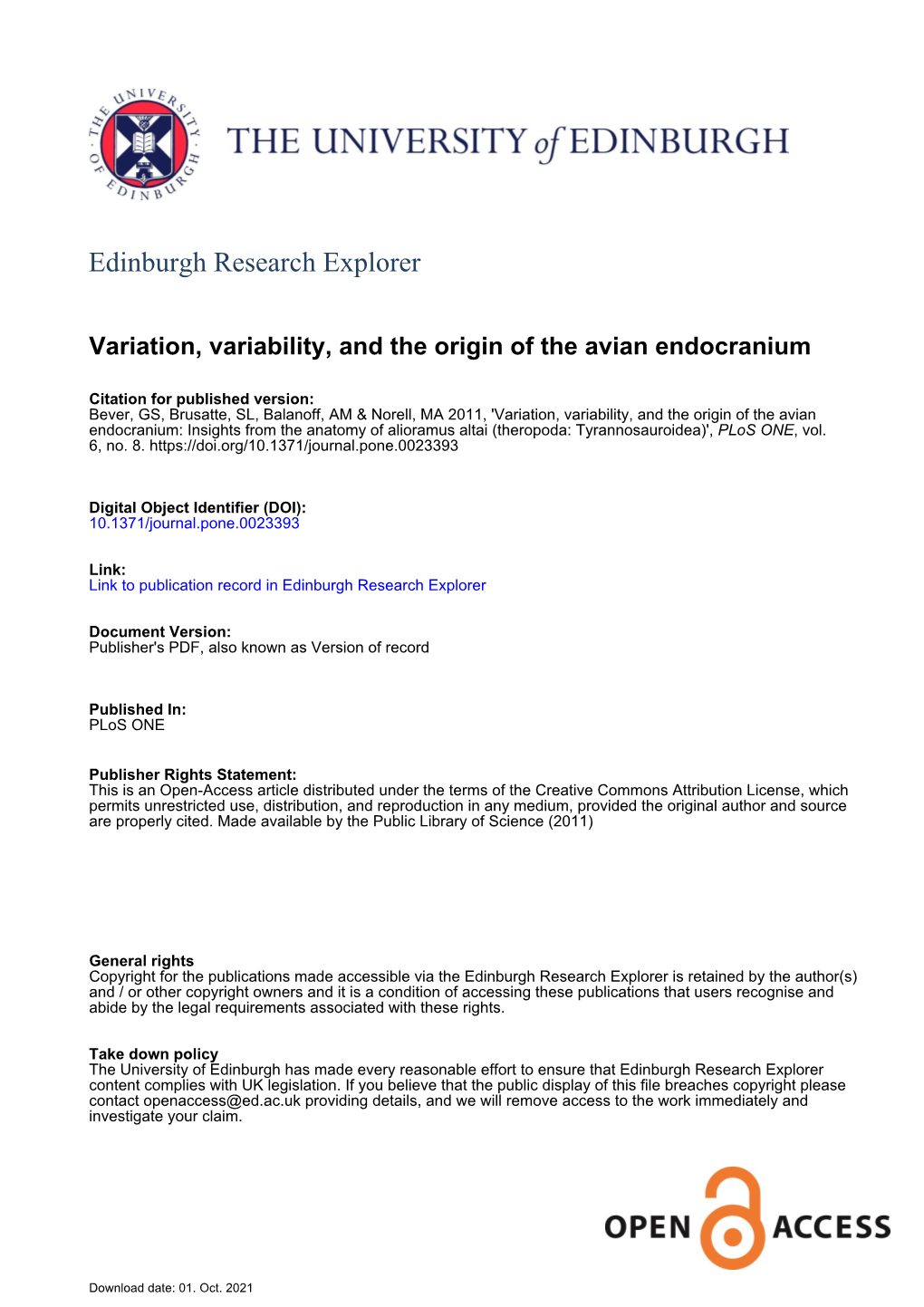 Edinburgh Research Explorer