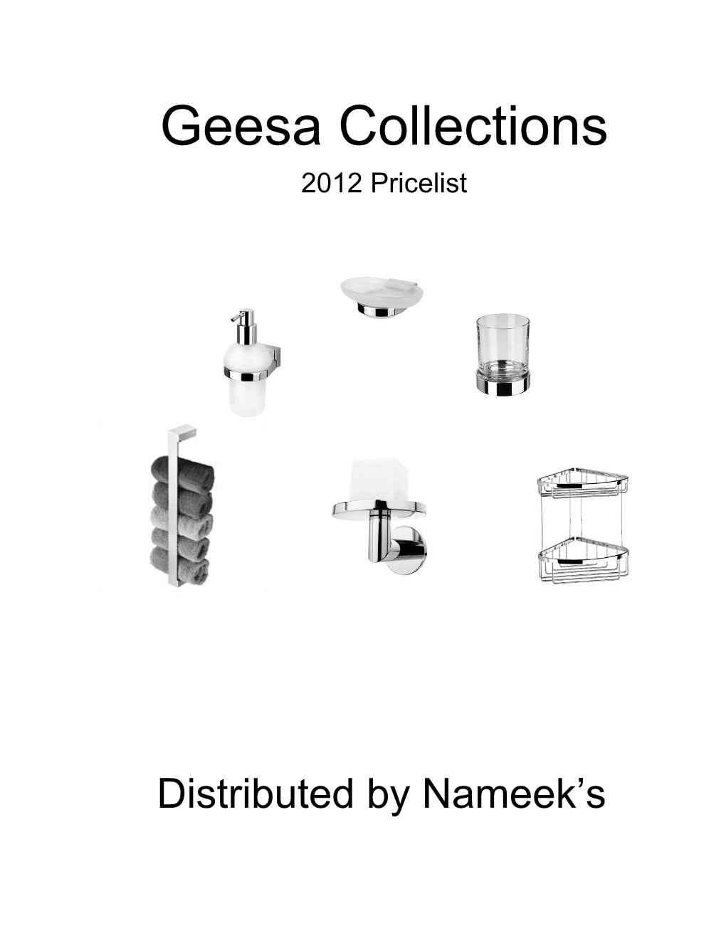 Geesa Collections 2012 Pricelist