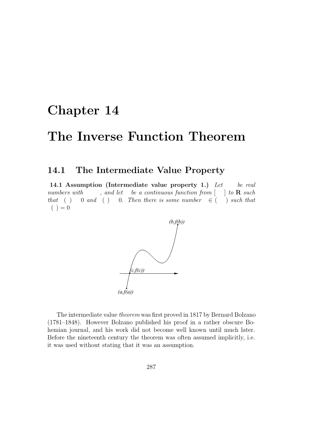 Chapter 14 the Inverse Function Theorem