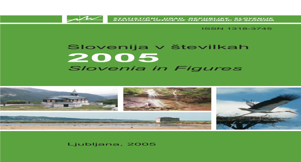 Slovenija V Številkah Slovenia in Figures