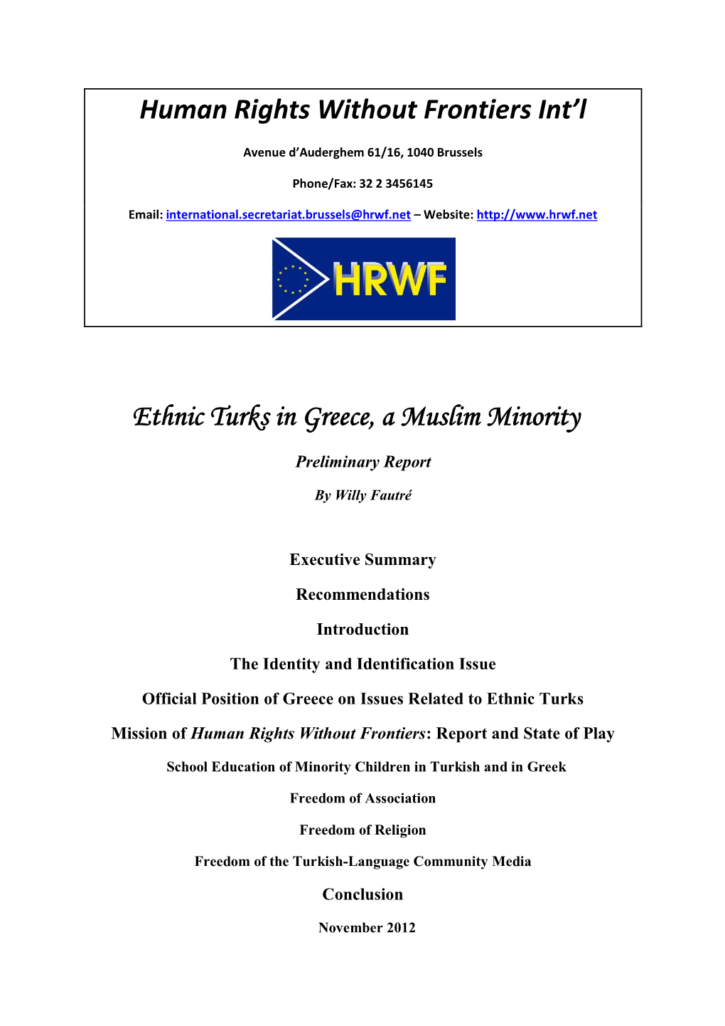 Ethnic Turks in Greece, a Muslim Minority