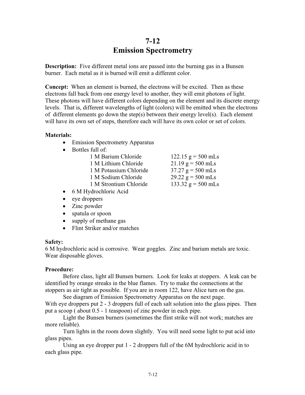 Emission Spectrometry