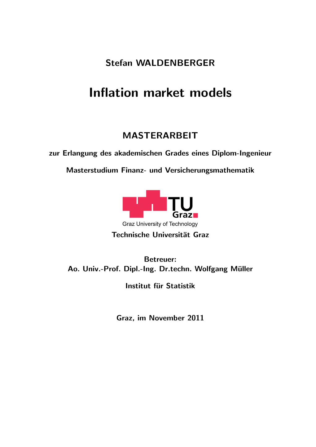 Inflation Market Models