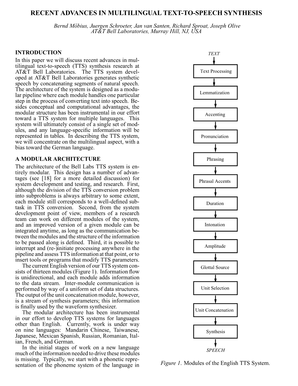 Recent Advances in Multilingual Text-To-Speech Synthesis