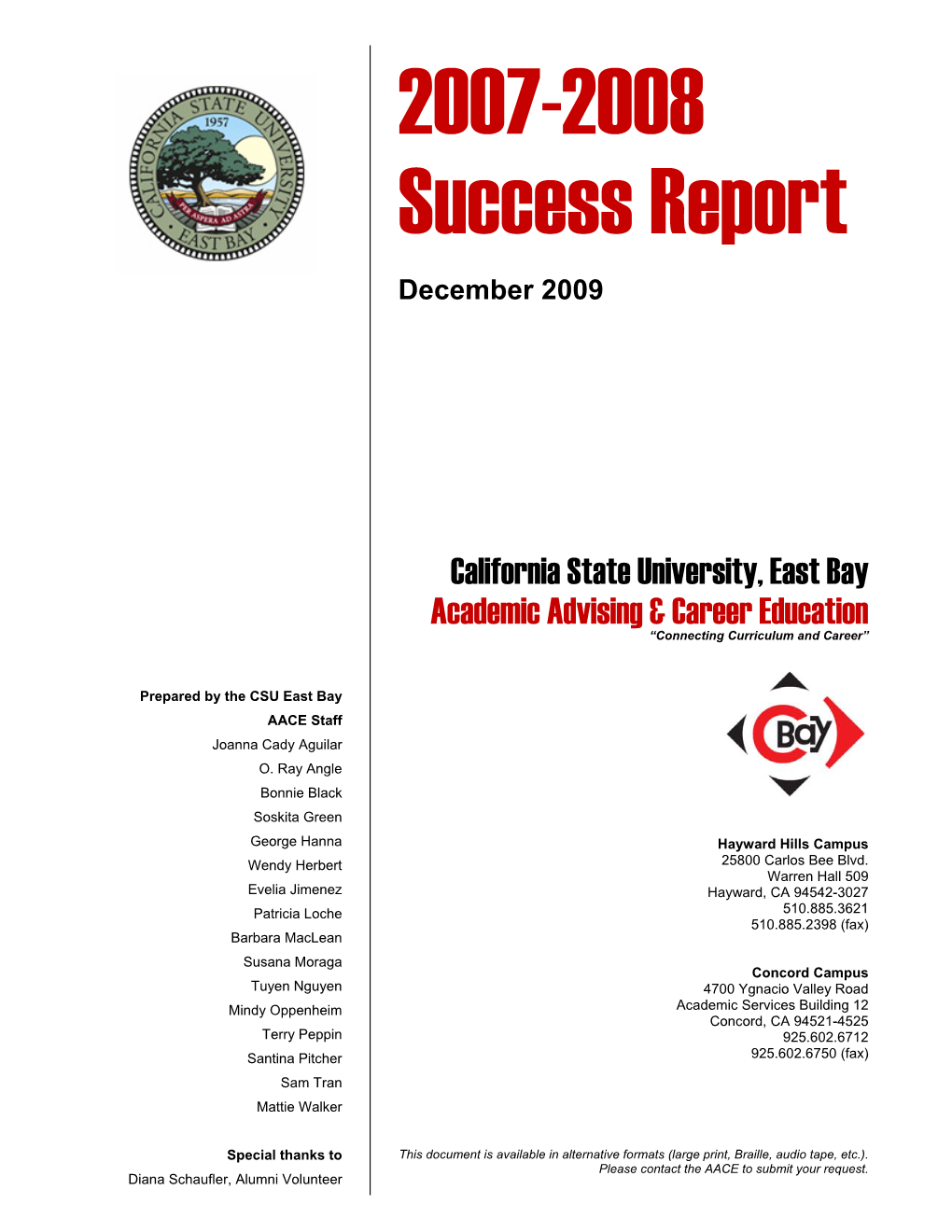 2007-2008 Success Report