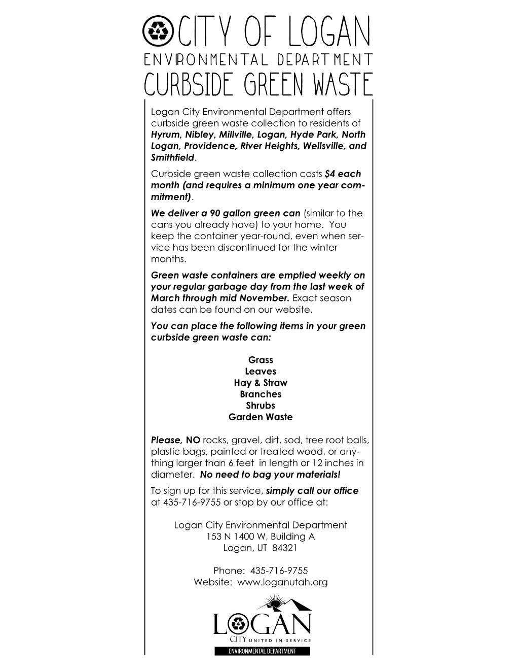 Green Waste Brochure