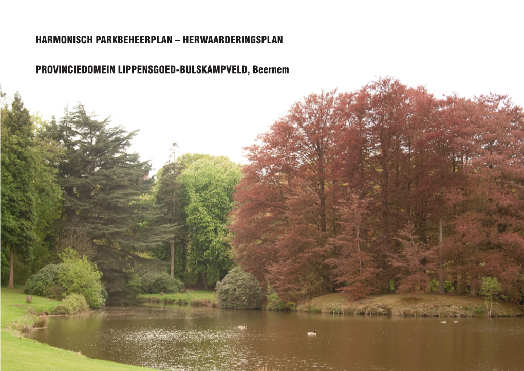 Harmonisch Parkbeheerplan Lippensgoed-Bulskampveld 2012.Pdf