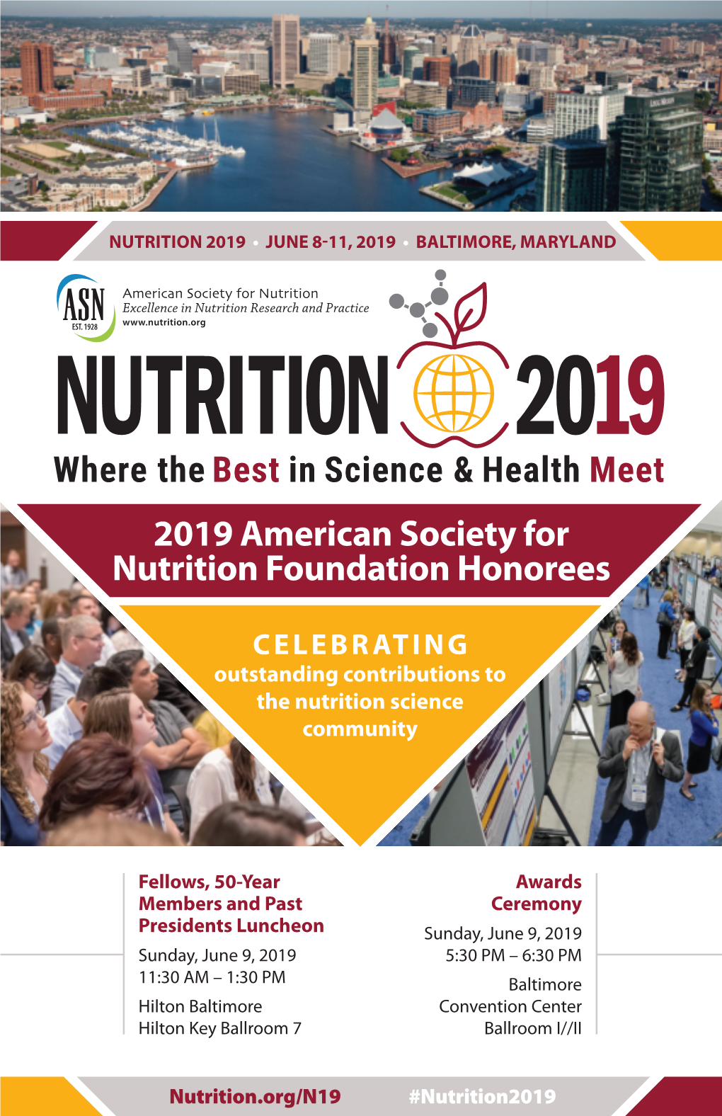 2019 American Society for Nutrition Foundation Honorees