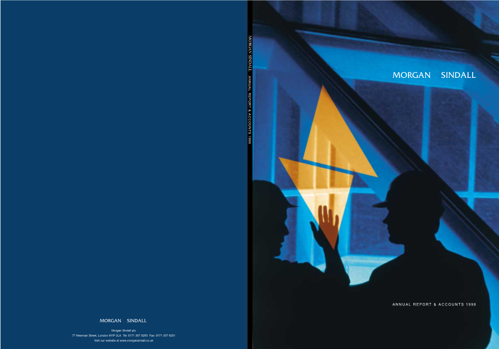 Morgan Sindall Annual Report & Accounts 1998