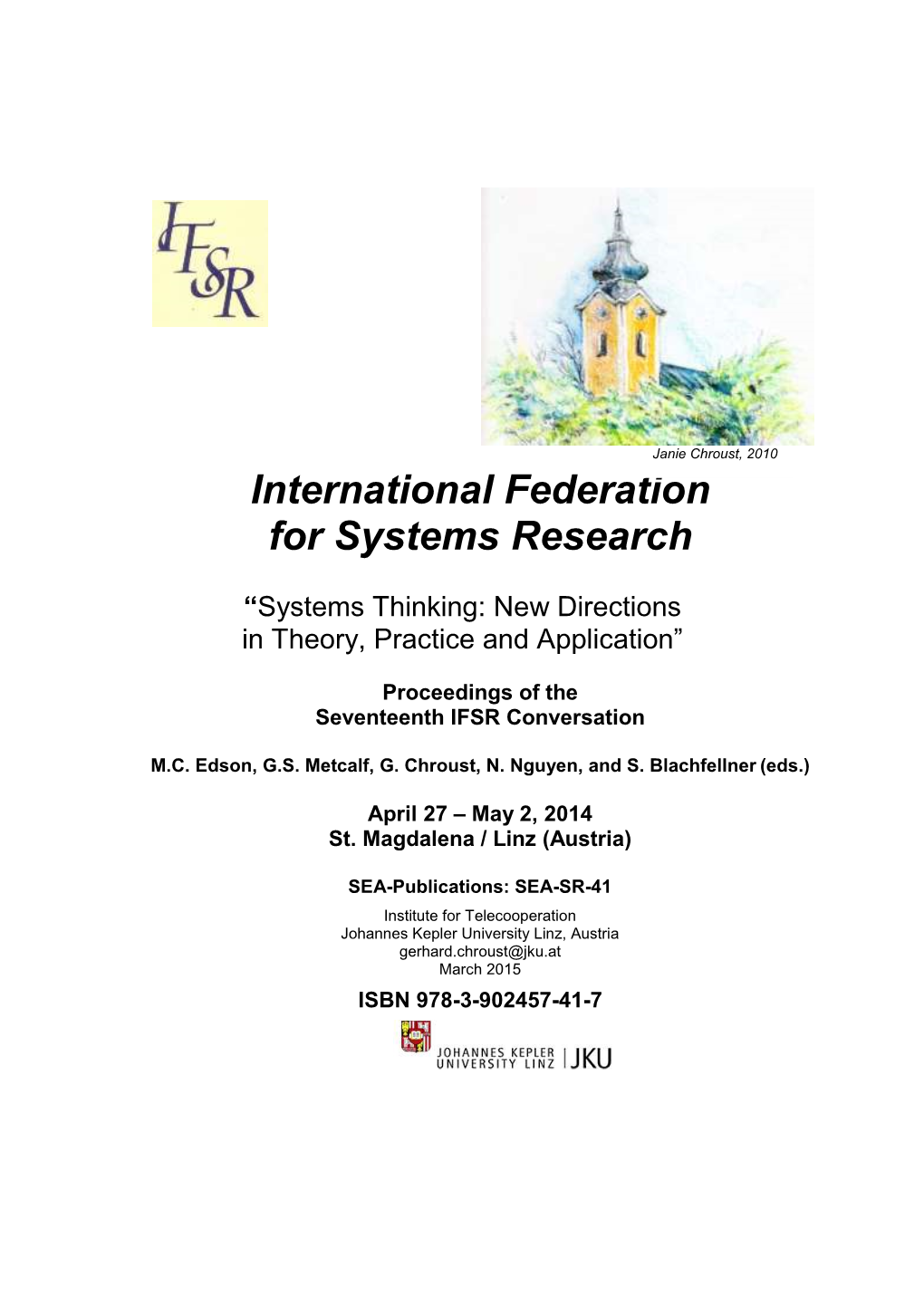 IFSR Conversation 2014-Proceedings