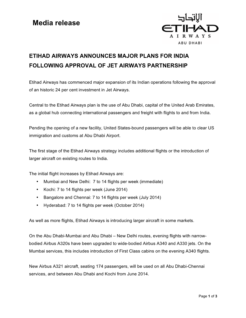 Media Release