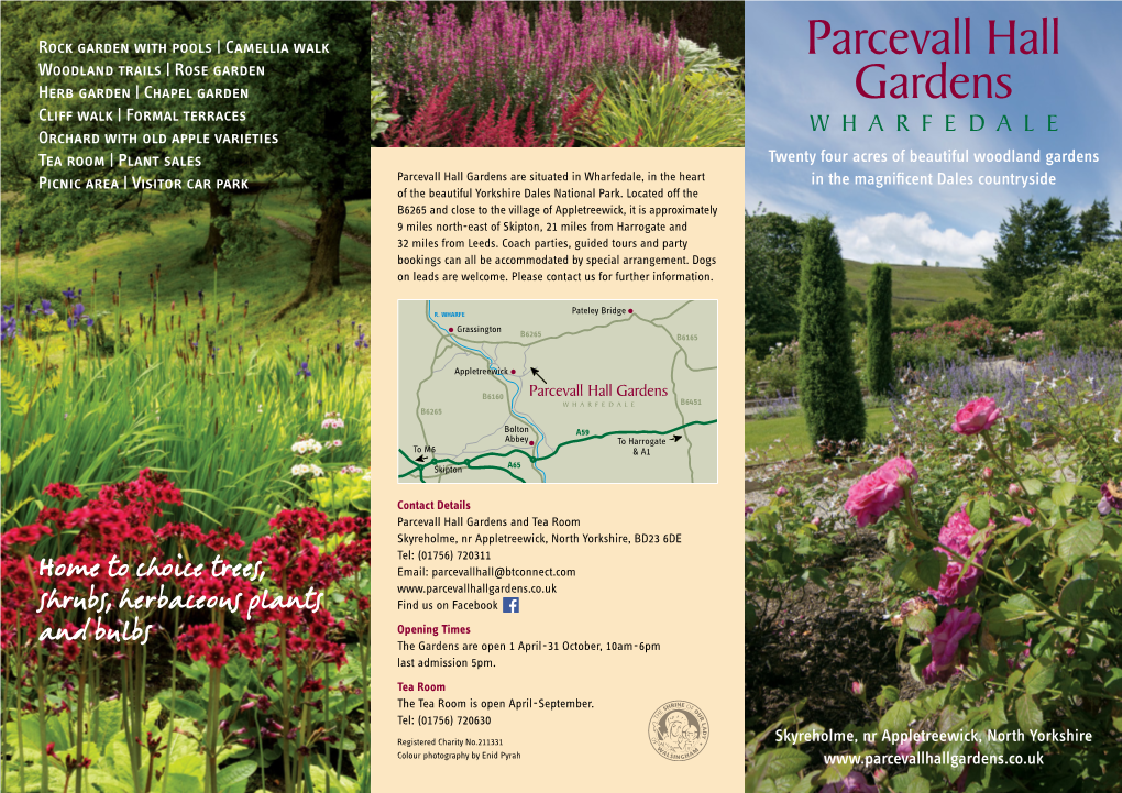 Download the Parcevall Hall Leaflet