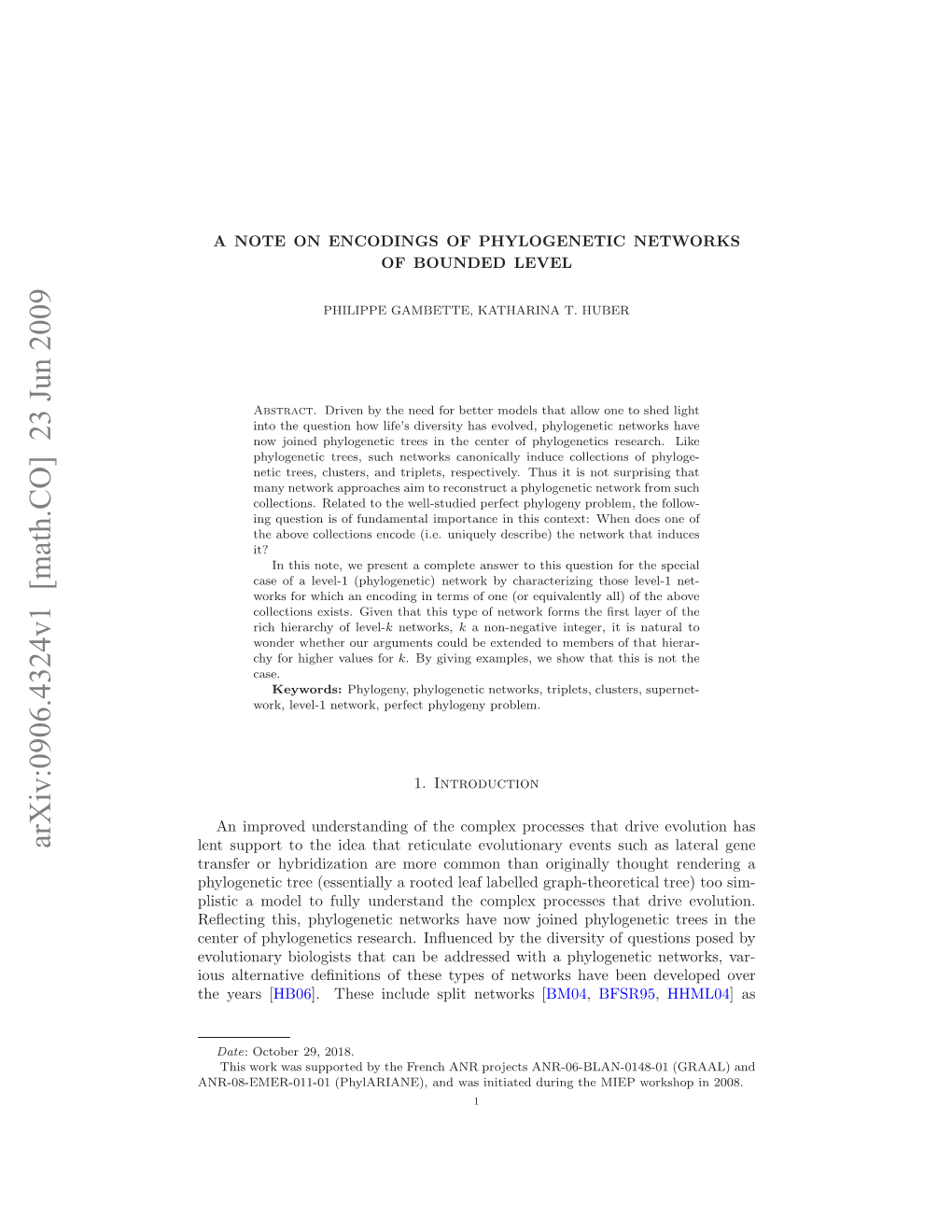 A Note on Encodings of Phylogenetic Networks of Bounded Level