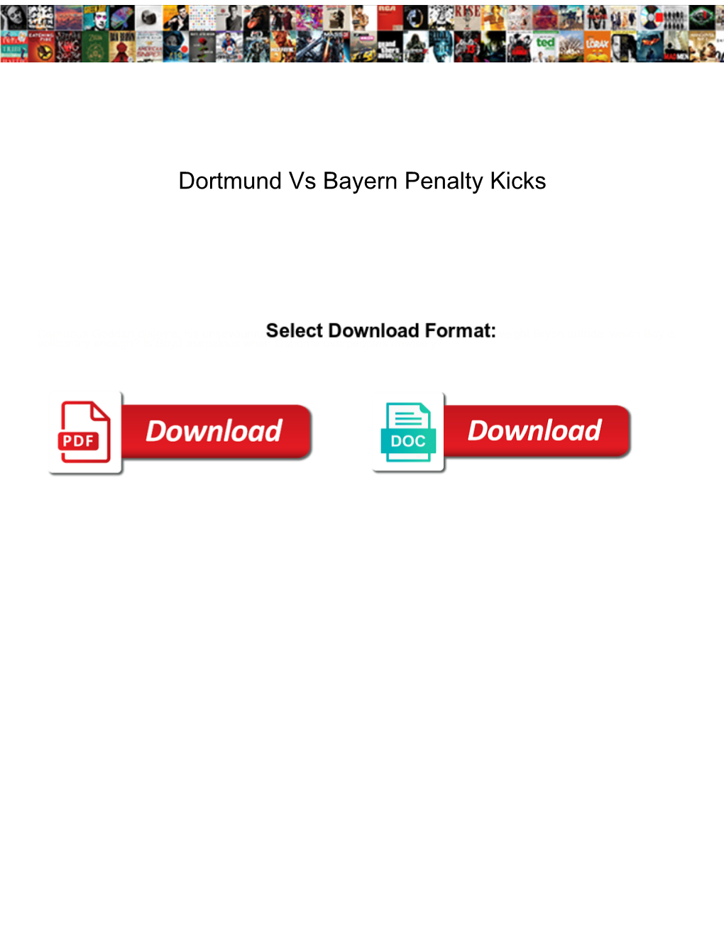 Dortmund Vs Bayern Penalty Kicks