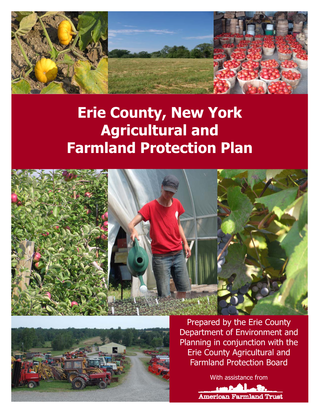 Erie County, New York Agricultural and Farmland Protection Plan