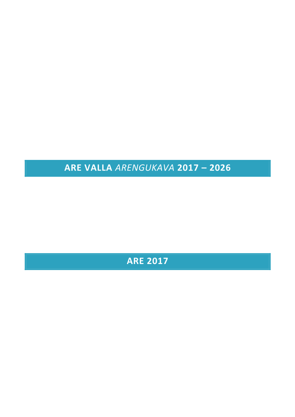 Are Valla Arengukava 2017 – 2026