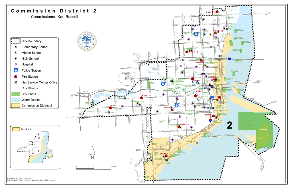 Commission District 2 W FLAGLER ST !( N N ÆIDLEWILD PARK PARK/MANUEL ARTIM