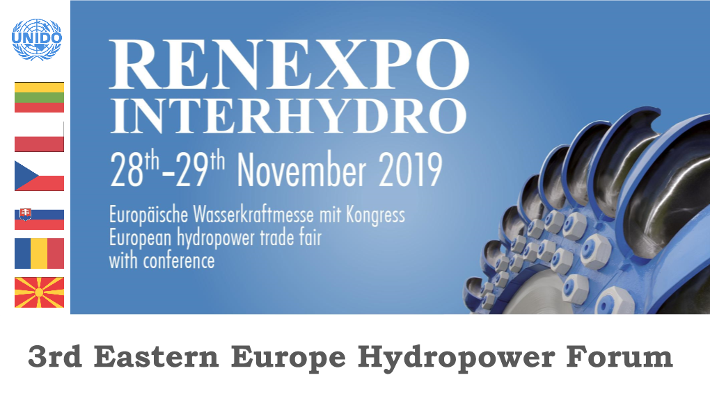 3Rd Eastern Europe Hydropower Forum 3Rd Eastern Europe Hydropower Forum