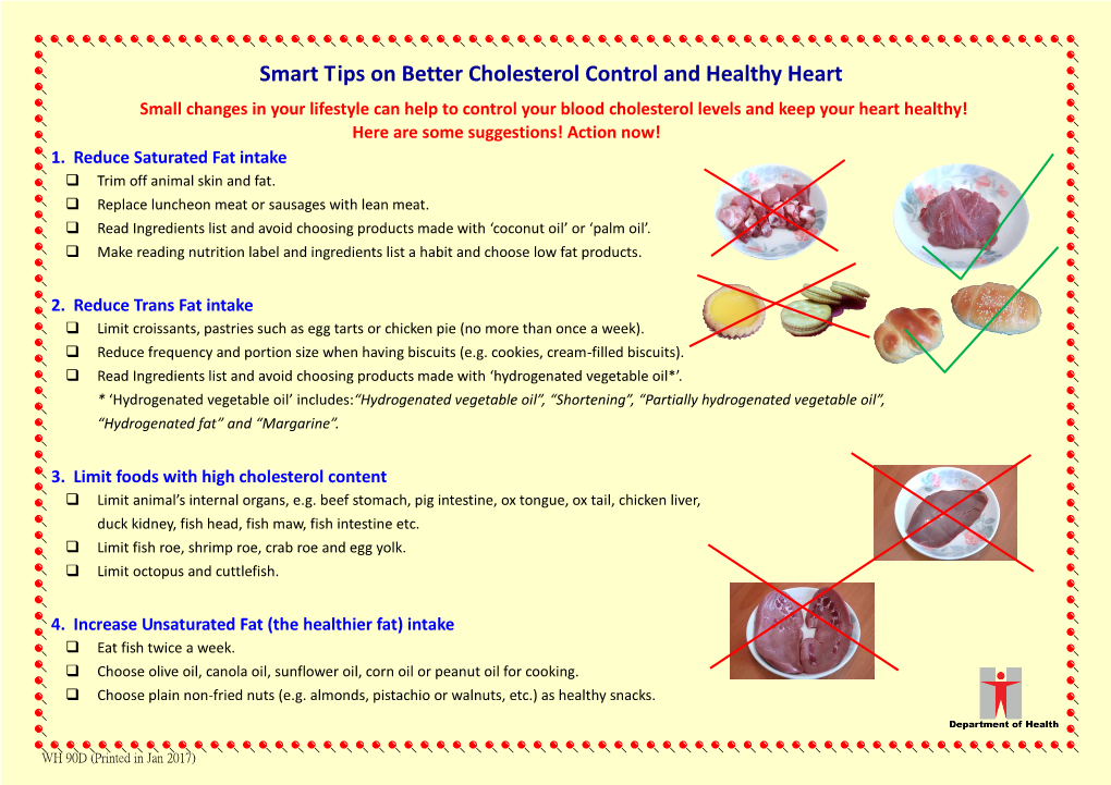 Smart Tips on Better Cholesterol Control and Healthy Heart