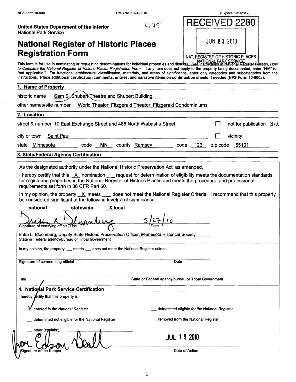 National Register of Historic Places Registration Form