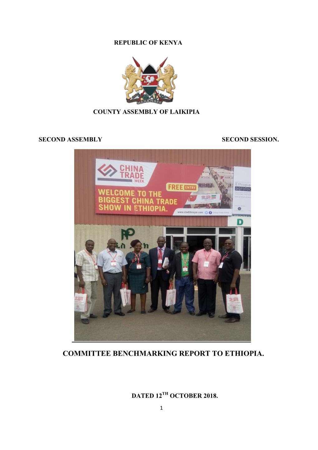 Committee Benchmarking Report to Ethiopia