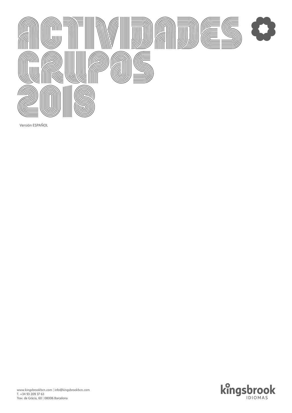 Actividades Grupos 2018 I NF