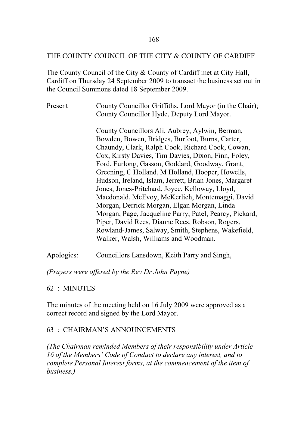 Council Minutes 24/09/09 (359K)