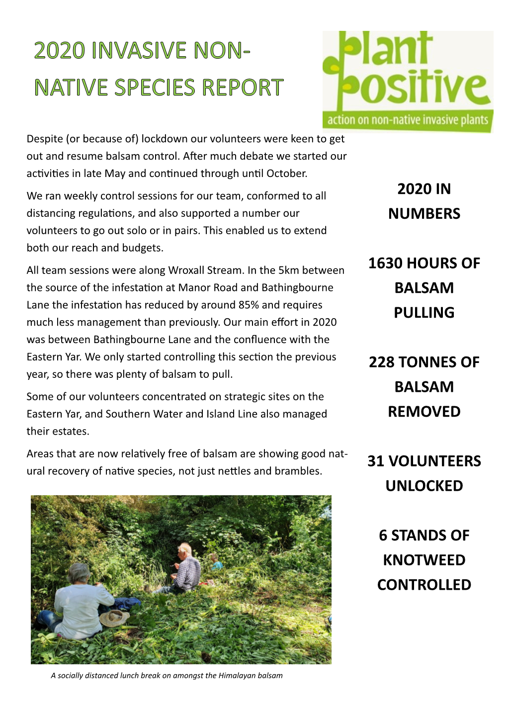 End of Year Invasive Species Report