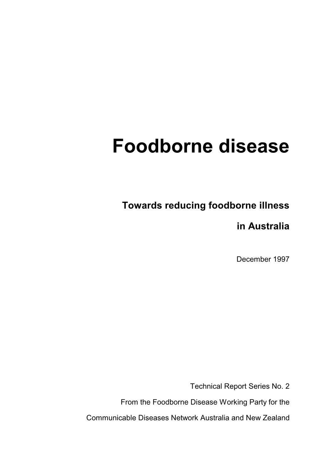 Foodborne Disease