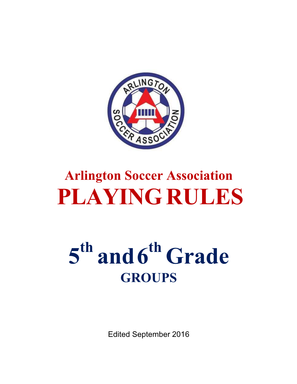 PLAYING RULES 5 and 6 Grade