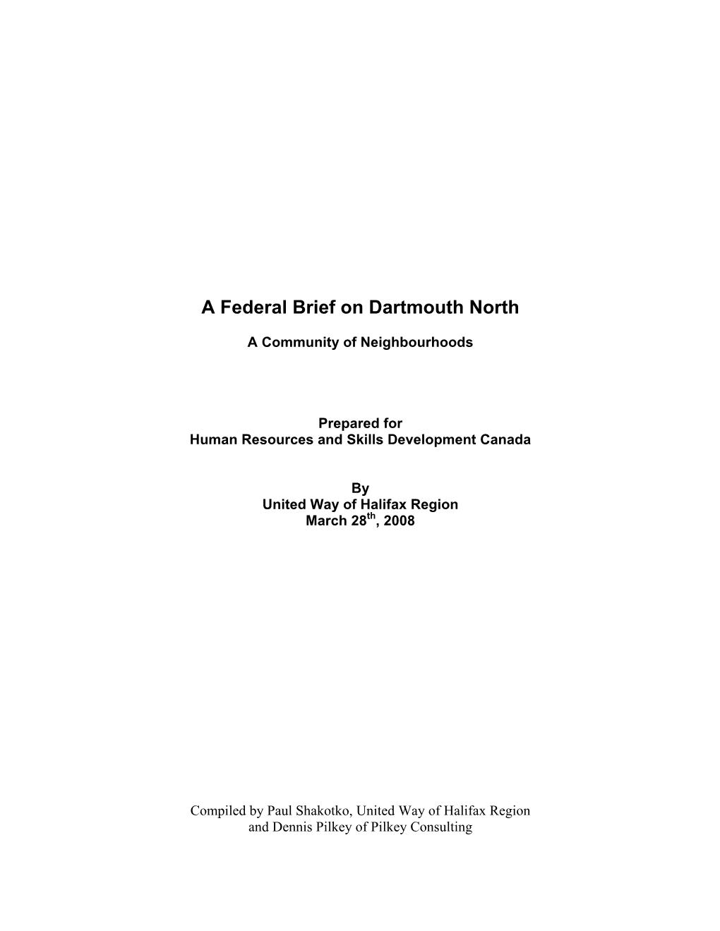 A Federal Brief on Dartmouth North