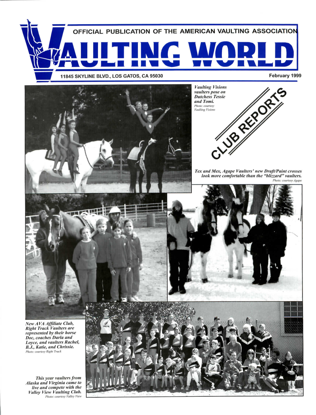 Official Publication of the American Vaulting Association U/Adi