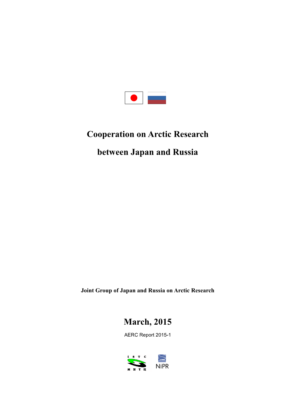 Japan-Russia Workshop on Arctic Research Held in Tokyo on October 28–30, 2014, Possible Research Subjects, 29