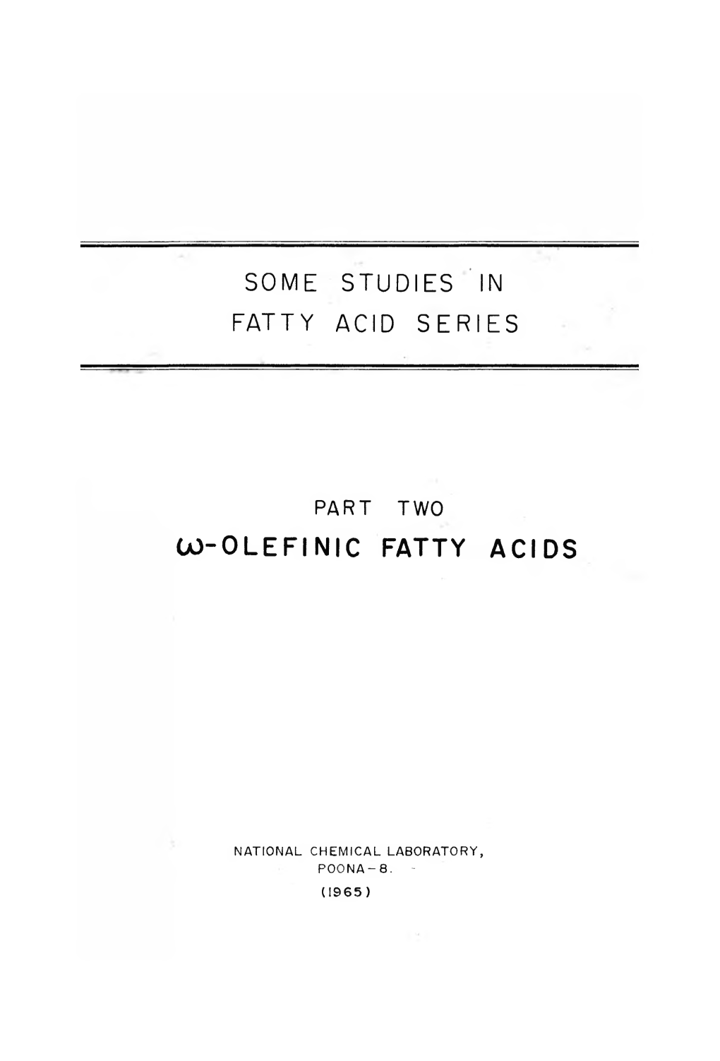 Co-Olefinic Fatty Acids