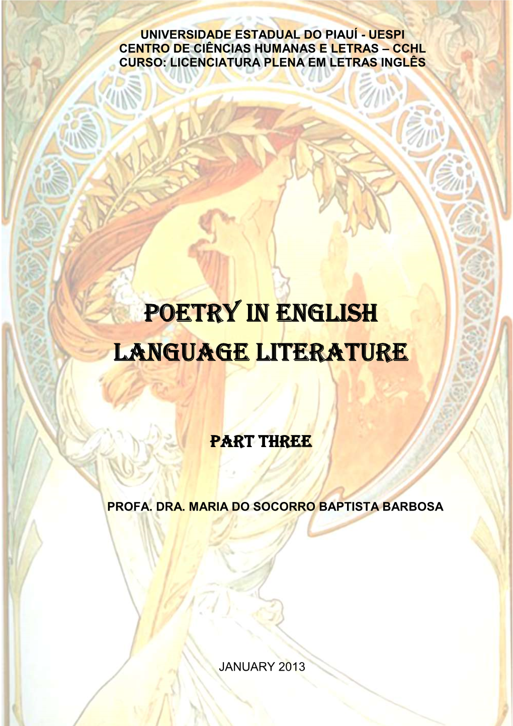 Poetry in English Language Literature