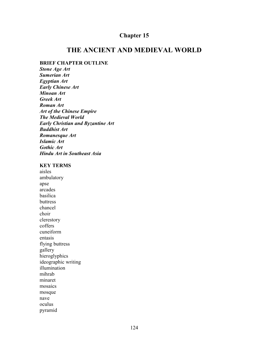 The Ancient and Medieval World