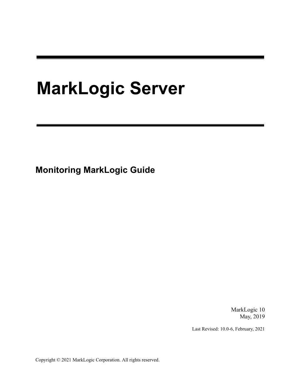 Monitoring Marklogic Guide (PDF)