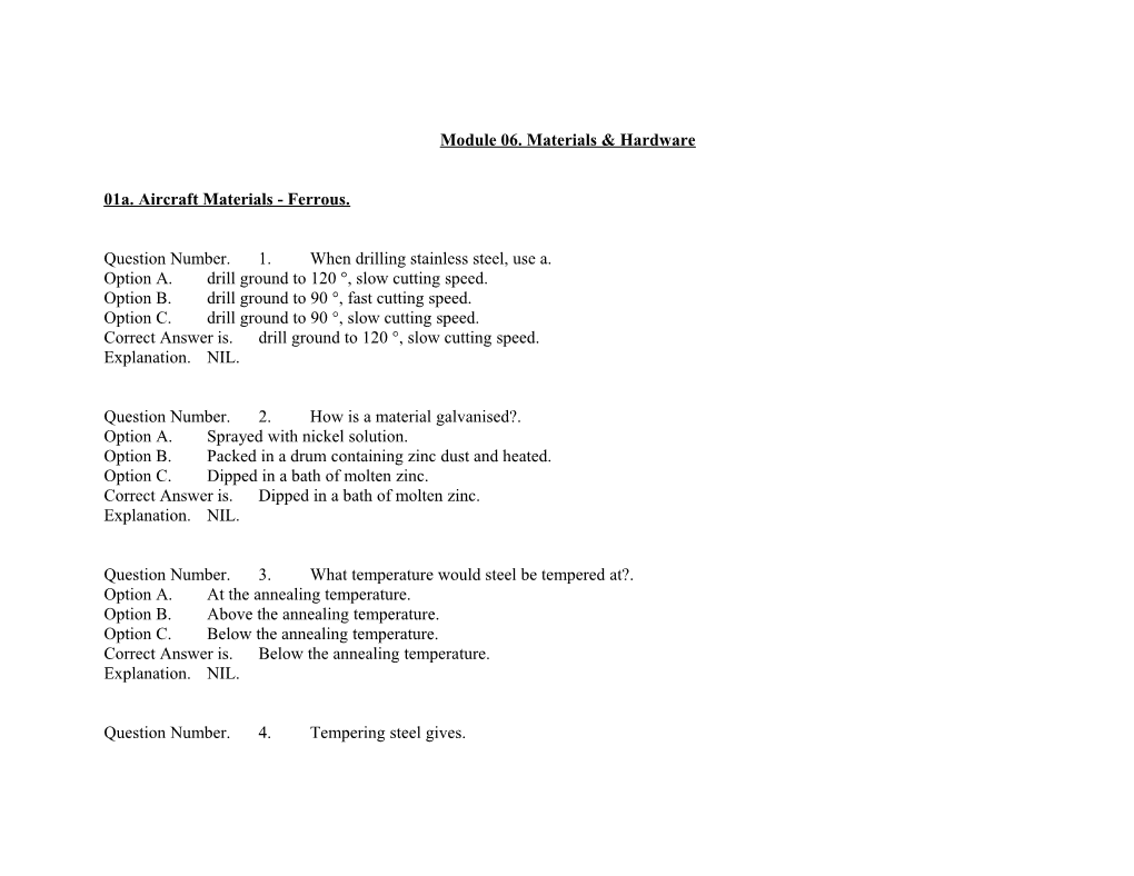 Module 06. Materials & Hardware