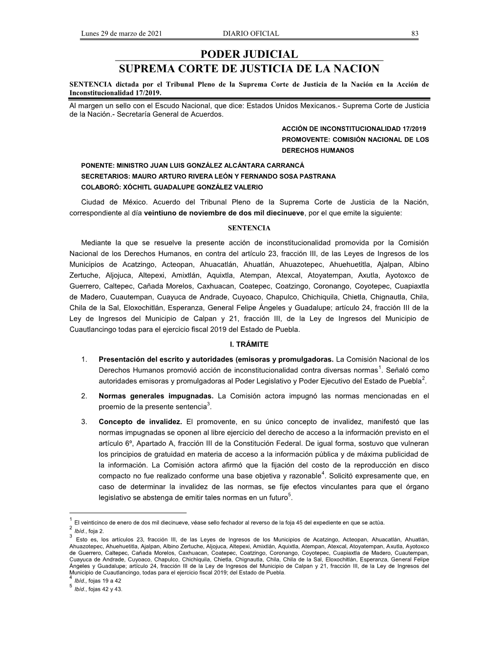 Poder Judicial Suprema Corte De Justicia De La Nacion