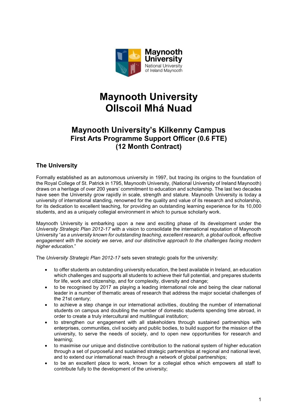 Maynooth University Ollscoil Mhá Nuad