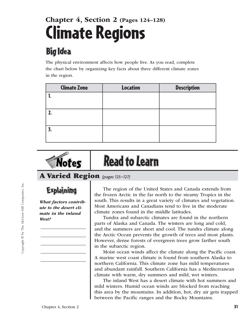 Climate Regions