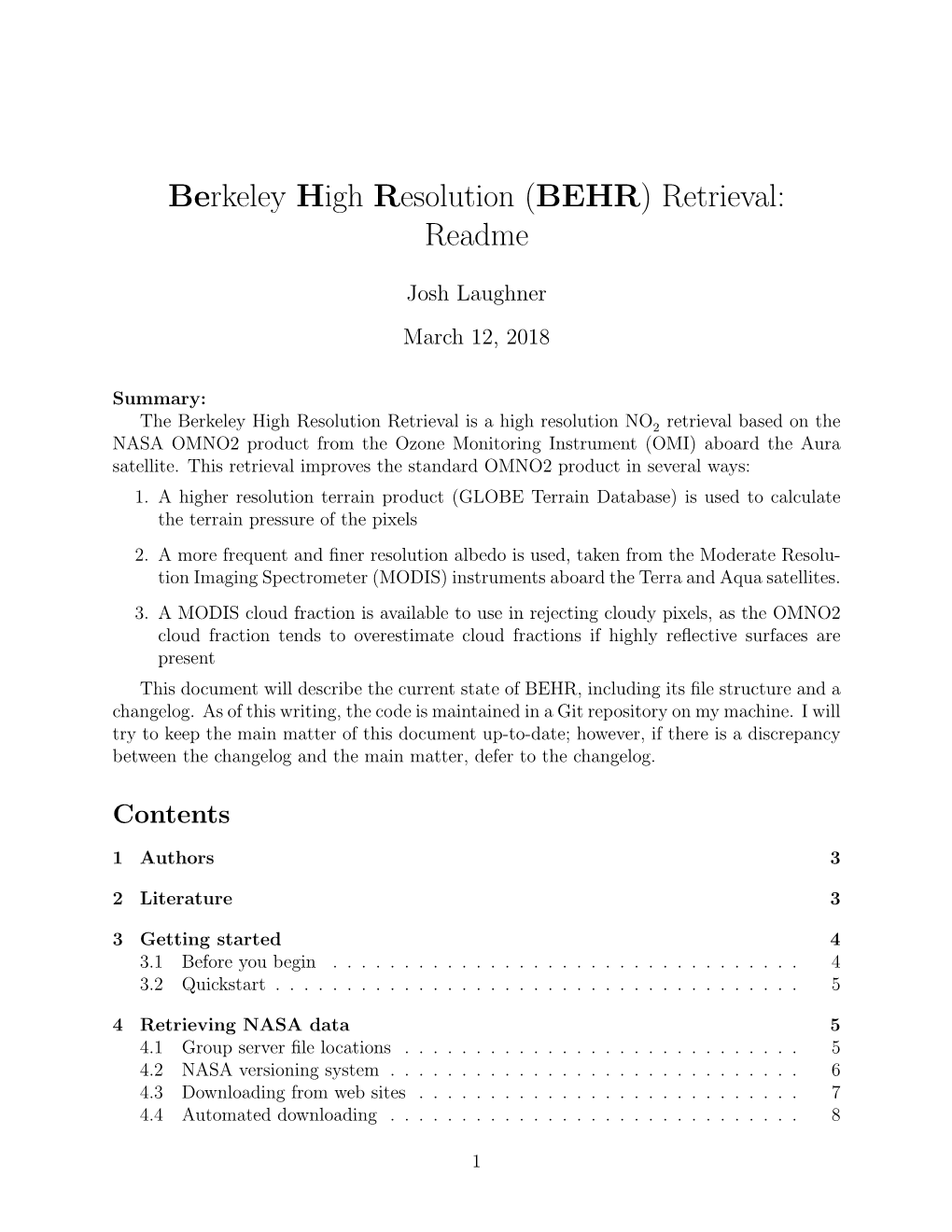 (BEHR) Retrieval: Readme