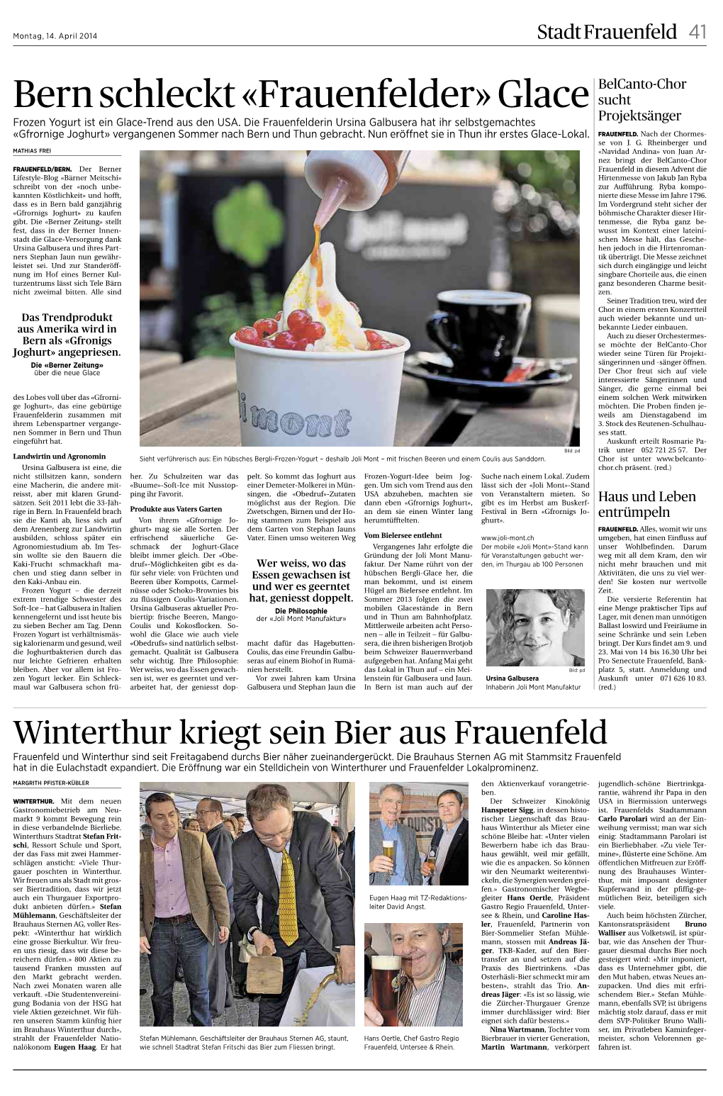 Bern Schleckt«Frauenfelder»Glace