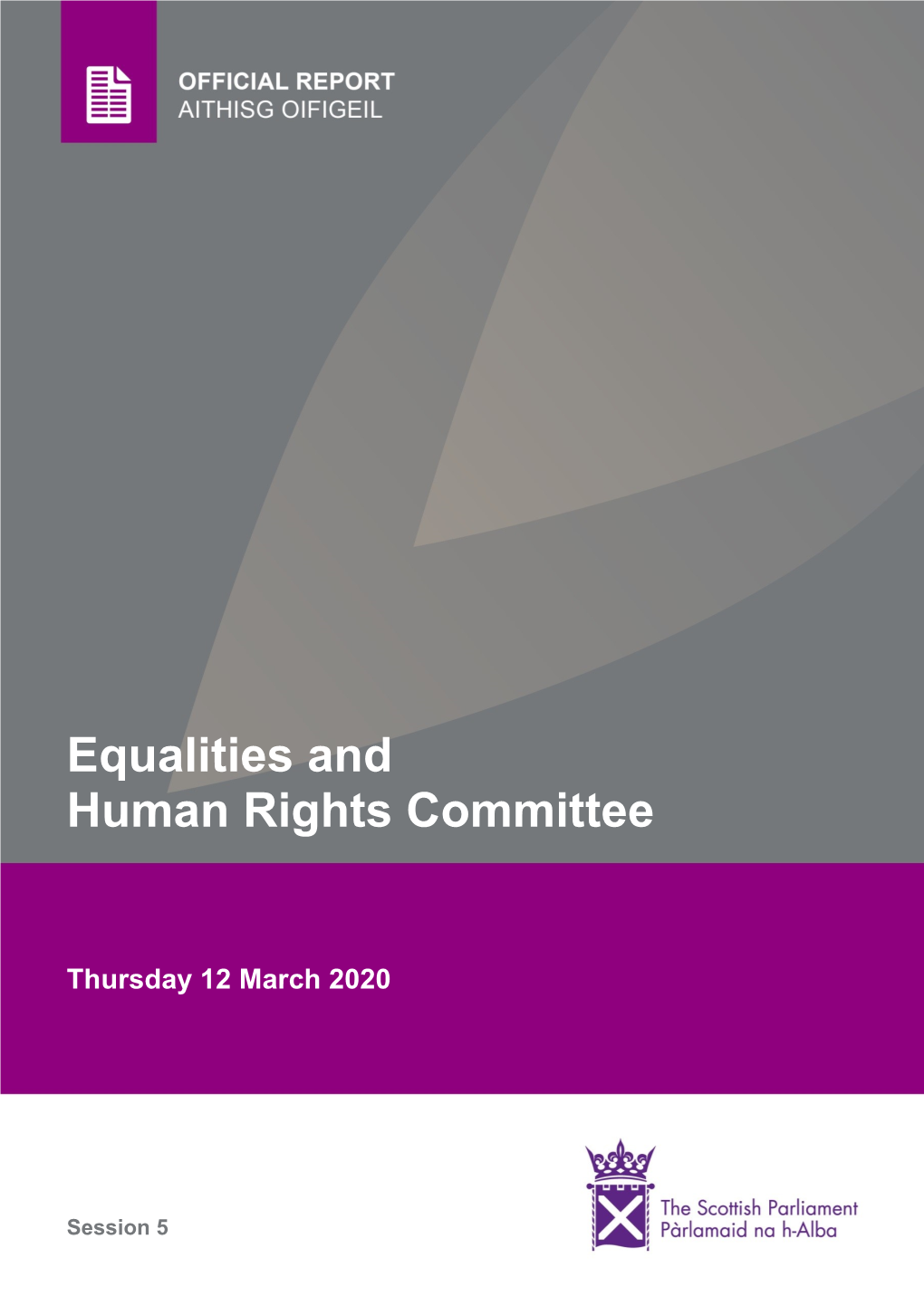 Equalities and Human Rights Committee