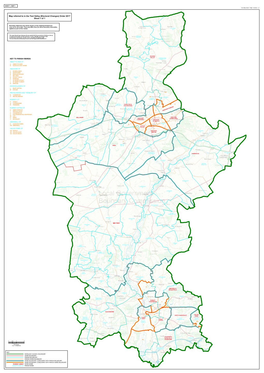 Electoral Changes) Order 2017 Sheet 1 of 1