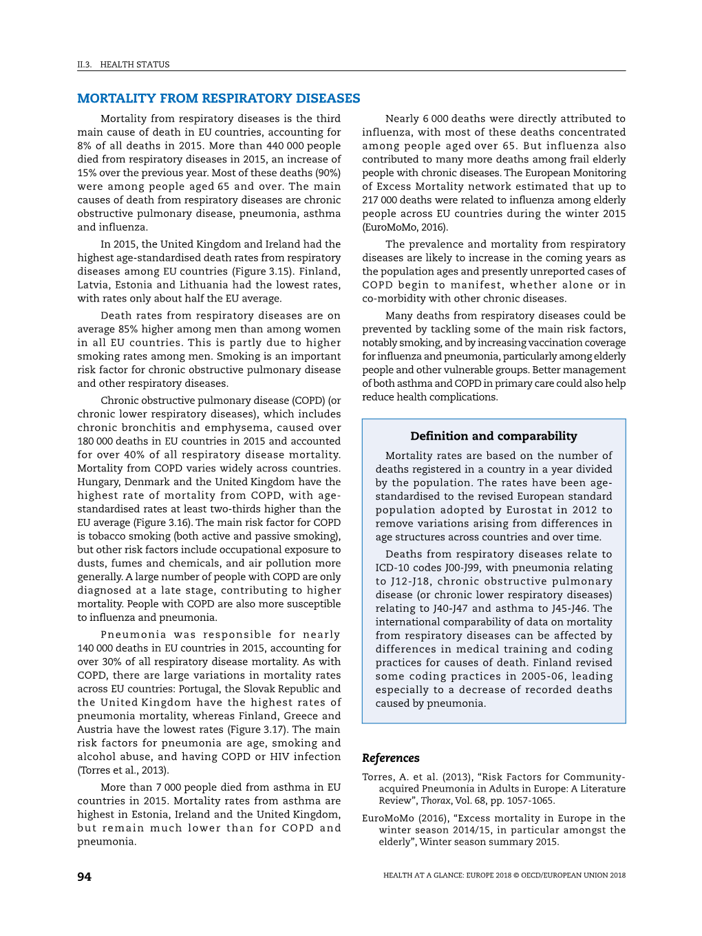 Mortality from Respiratory Diseases