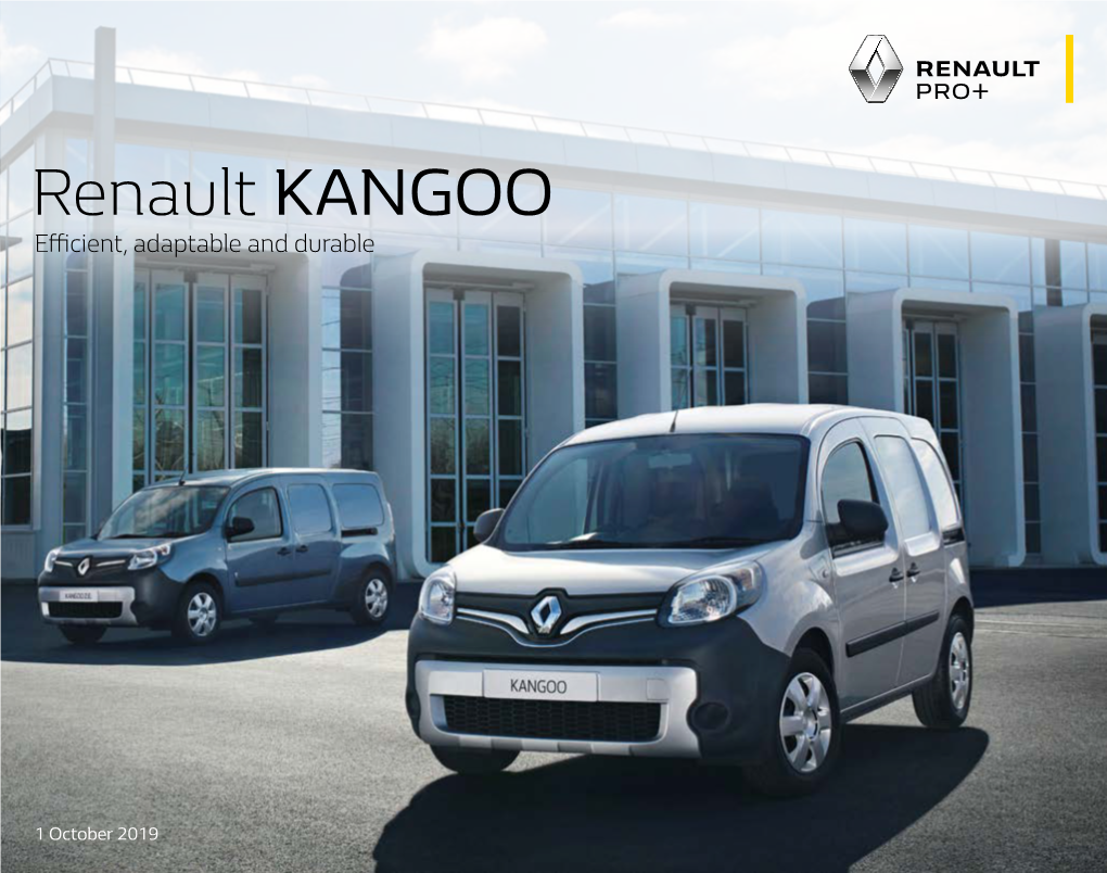Renault KANGOO Efficient, Adaptable and Durable